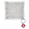 CM SCRUBBER Knapp Made Original 4" Cast Iron Scrubber- Chainmail Scrubber for Cast Iron Pans, Hard Anodized Cookware and Other Pots. Stainless Steel Cast Iron Cleaner. 4"x4" 46 71xODEPqOsL