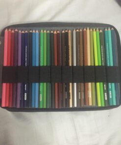 Speedball Art Products Genuine Leather Storage Case for Pencils, Markers, Pens and Art Supplies (Holds Up to 120 Standard Pencils, Black) 120 Pencil Capacity 41 71xOuEKr8zL