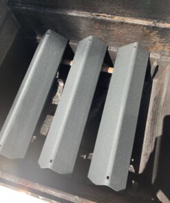 Hisencn 7635 15.3 inch Flavor Bars Porcelain-Enameled Flavorizer Bars, Heat Plate Replacement for Weber Spirit I & II 200 Series, Spirit E210, S210, E220, S220 with Front Control Knobs Porcelain Steel For Spirit I/II 200 27 71xQNfH767L