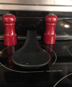 Trudeau 4.5" Salt & Pepper Set Salt and Pepper Shakers, Burgundy 22 71xQrb5aAWL