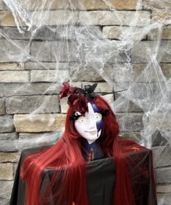 MapofBeauty 40" 100cm Dark Red Long Straight Cosplay Costume Wig Fashion Party Wig 30 71xR RXJ1SL