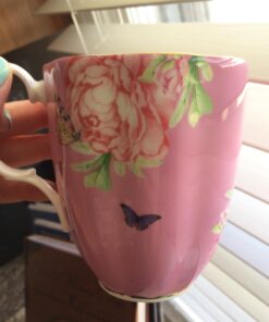 Miranda Kerr For Royal Albert Friendship Vintage Mug, Pink, 13.5 oz Romantic 21 71xSk8Cz8nL