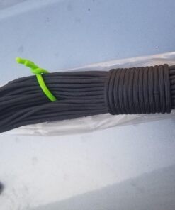 PSKOOK Survival Paracord Parachute Fire Cord Survival Ropes Red Tinder Cord PE Fishing Line Cotton Thread 7 Strands Outdoor 20, 25, 100 Feet Black-100ft 15 71xTHHPfyQL