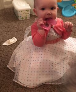 Nuby Silicone Teethe-eez Teether with Bristles, Includes Hygienic Case, Green 25 71xTLVoS3zL