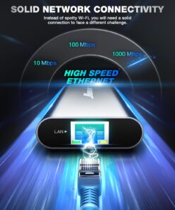 Hiearcool USB C Hub Ethernet,4K@60 USB C to HDMI Hub,8 IN1 Multi-Port USB C Adapter Type C Dock Dongle Compatible for MacBook Pro Air Ipad Dell Lenovo Grey 22 71xUEzoU9ML