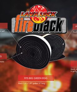 FireBlack34 for Big Green Egg Small Medium & Mini 3/4 x 1/8 Black Hi Temp BBQ Smoker Gasket 15 ft 27 71xUXrOTiZL 1