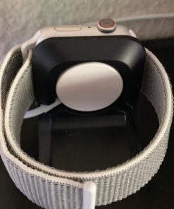 Spigen S350 Designed for Apple Watch Charger Stand Apple Watch Ultra 2/Apple Watch Ultra, Series 9/8/SE2/7/6/SE/5/4/3/2/1 49/45/44/42/41/40/38mm Durable TPU with Non-Slip Stable Base - Black 78 71xUxe L8JL