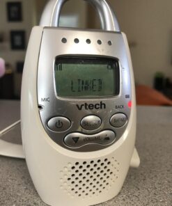 VTech DM221 Audio Baby Monitor with up to 1,000 ft of Range, Vibrating Sound-Alert, Talk Back Intercom & Night Light Loop, White/Silver Monitor with One Parent Unit 41 71xVw05HPaL