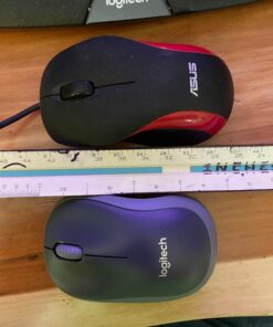 Logitech M185 Wireless Mouse, 2.4GHz with USB Mini Receiver, 12-Month Battery Life, 1000 DPI Optical Tracking, Ambidextrous, Compatible with PC, Mac, Laptop - Black USB Receiver 23 71xVwph9IXL