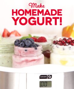 Alternative view of Dash DSY007CM Yogurt Maker Machine With Steel Base Digital Display Auto Timer, Stainless