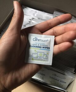 Care Touch Glasses Wipes, 400ct - Lens Cleaning Wipes for Eyeglasses, Eyeglass Individually Wrapped, Cleaner Lenses Glasses&Optical Lens, Disposable 400 Count (Pack of 1) 33 71xWplY PhL 1