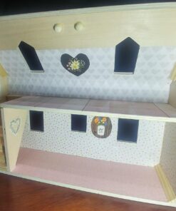 Melissa & Doug Fold and Go Wooden Dollhouse With 2 Dolls and Wooden Furniture,Multi,One Size 53 71xXABlt3iL