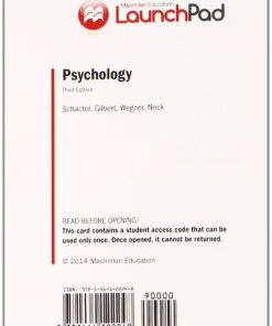Alternative view of LaunchPad for Schacter's Psychology (Six Month Access)