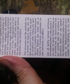 Epiphany Outdoor Gear Pocket Bellows - Weatherproof Collapsible Fire Bellowing Tool for Starting Fire- an Essential Camping Gear V3 Pocket Bellows 40 71xYAk1FYfL