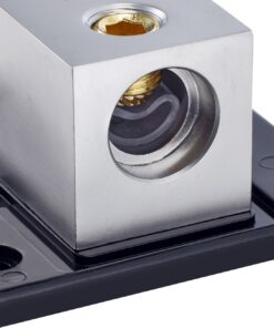 InstallGear 0/2/4 AWG Gauge Power Distribution Block 1/0 Gauge in to (4) 4/8 Gauge Out - Fuse Block for Auto, RV, Motorcycle, and Boat - Distribution Block Car Audio 1/0 Gauge In - (4) 4/8 Gauge Out 25 71xYLhzYmwL