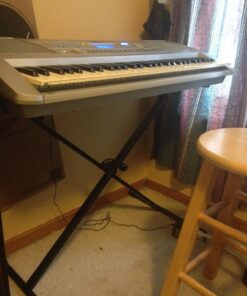 Stage Rocker Single-X Style Classic Folding Keyboard & Digital Piano Stand, Adjustable Width & Height, Durable & Sturdy, Easy to Assemble for Travel/Storage, Sleek Black, Powered by Hamilton(SR524000) 32 71xZoY4WEdL 1