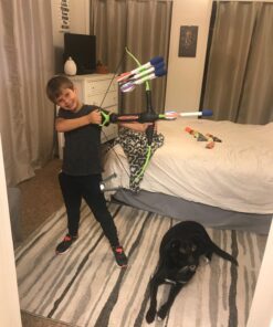 Original and Superior FAUX BOW 4.0 Lizardite - Kids Bow and Arrow Set - Durable Impact Foam Tip Arrows - Outdoor Toy for Girls and Boys - Perfect for Backyard Target Practice - Beware of Imitations 17 71xaajR4taL