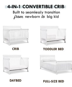DaVinci Kalani 4-in-1 Convertible Crib in White, Greenguard Gold Certified 28 71xayp6MGuL