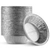 MontoPack Disposable 5 Inch Round Aluminum Foil Pie/Tart Pan, 50 Pack, Oven Safe, Stack & Store, Freeze & Reheat 5 Inch Pie/Tart Pans (50 Pack) 30 71xb bMh45L
