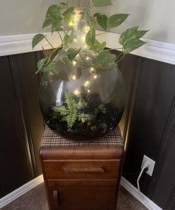 Lighting EVER Fairy Lights Plug in, 33ft 100 LED String Lights for Bedroom, Warm White Copper Wire Lights, Waterproof Indoor Outdoor Decorative Fairy Lights for Patio, Garden, Balcony, Vases, Craft 33 ft 49 71xb7ORz1WL