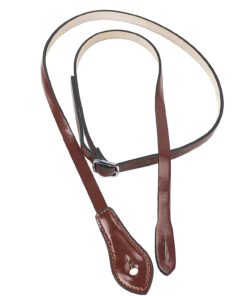 Alternative view of Walker & Williams M-41 Chestnut Brown Leather Mandolin Strap For A or F Types
