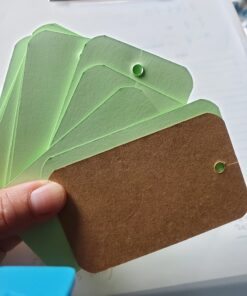 Koogel 300 Pieces 2.2 x 3.5 Inches Multicolor Kraft Paper Binder Ring Easy Flip Flash Card/Study Cards/Memo Scratch Pads/Bookmark/DIY Greeting/Index Card Stock/Note Card(50 Sheets per Set) 300 --multicolored 54 71xc64IpkuL