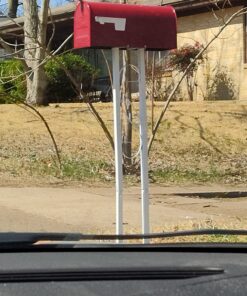 Gibraltar Mailboxes Decorative Medium Capacity Galvanized Steel Black, Mailbox & Post Combo, T11KIT0B, 1-(Pack) 32 71xcU7p fPL