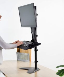 VIVO Computer Keyboard and Mouse Platform Tray, Adjustable VESA Mount Attachment, MOUNT-KB02 22 71xczghbFbL