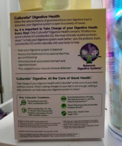 Culturelle Daily Probiotic, Digestive Health Capsules, 60 Count Unflavored 60 Count (Pack of 1) 20 71xd6SgTsL