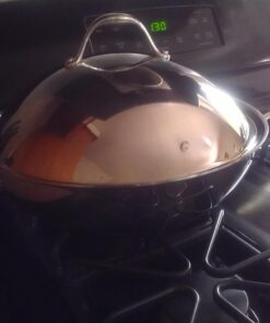 Cooks Standard Wok Multi-Ply Clad Stir Fry Pan, 13" with High Dome lid, Silver 64 71xdy1rvCXL