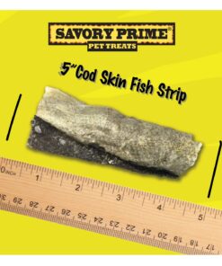 Savory Prime Cod Skin Fish Strips, 16-Ounce, No Artificial Color, All Breed Sizes (62016) 21 71xe9wsUyzL