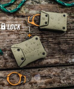 Gerber Gear Defender - Freshwater Fishing Retractable Tether for Fishing, Camping & Hunting Gear - Large, Flat Sage 14 71xeFPoP7ML