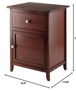 Winsome Wood Eugene Accent Table, Walnut FURNITURE 54 71xeLZEzwRL