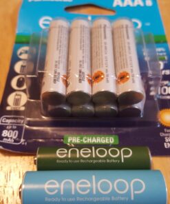 Panasonic BK-4MCCA8BA eneloop AAA 2100 Cycle Ni-MH Pre-Charged Rechargeable Batteries, 8-Battery Pack 8 Count (Pack of 1) 51 71xg1SOkT3L
