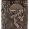 Zippo Skull Lighters Antique Brass 6 71xgmHu5pL