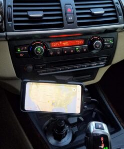 Macally Car Cup Holder Phone Mount - Secure Cupholder, Fit for Phones up to 4.1" Wide, Black 36 71xk 4QgFkL