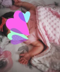 Spasilk Minky Raised Dot Baby Blanket with Satin Trim — Double Layer Blanker for Baby Girls, Baby Boys 30" x 40" Pink 21 71xkmcWSV9L