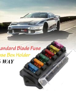 Ninth-City 6 Way Blade Fuse Block Waterproof Fuse Box Holder with Negative Bus ATC/ATO for 12V 24V Boat Marine Yacht Vehicle Auto RV Car Trailer Truck SUV Vehicle 11 71xlGdd7YAL