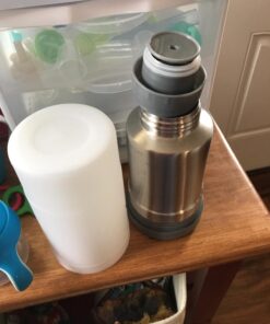 Tommee Tippee Portable Travel Baby Bottle and Food Warmer, Ideal for Travel, Thermal Insulation, Stainless Steel Flask with Leak-Proof Lid, BPA Free 51 71xloj4mzL