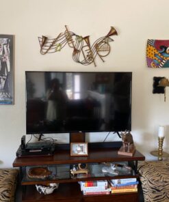 Deco 79 Metal Musical Notes Wall Decor with Trumpets, 39" x 4" x 22", Brown 39" x 4" x 22" 25 71xlwbj9C2L