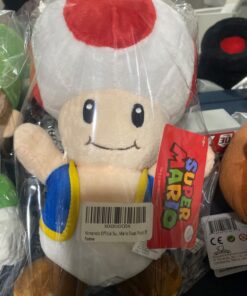 Nintendo Official Super Mario Toad Plush, 8" 16 71xmElTp5DL