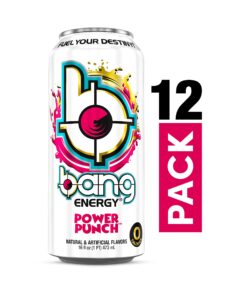 Alternative view of Bang Energy Power Punch, Sugar-Free Energy Drink, 16-Ounce (Pack of 12) 16 Fl Oz (Pack of 12)