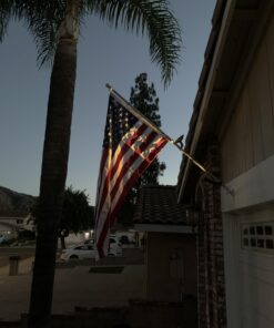 Made in USA Flags Co. - Heavy-Duty Commercial Grade American Flag with PolyMax Polyester, Sewn Stripes, Embroidered Stars & Solid Brass Grommets - Fade-Resistant, All-Weather Flag (3’x5’) 3 by 5 foot 31 71xmp 7t29L 3
