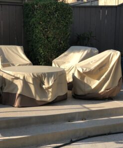 Classic Accessories Veranda Water-Resistant 30 Inch Patio Lounge Chair Cover, Patio Furniture Covers, Pebble/Bark/Earth 30"L x 35"D x 31"H 57 71xnFdXHrBL