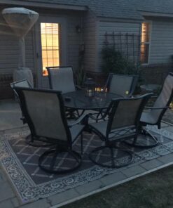 Stylish Camping 116097 6-feet by 9-feet Reversible Mat, Plastic Straw Rug, Large Floor Mat for Outdoors, RV, Patio, Backyard, Picnic, Beach, Camping (Brown/Beige) 6'x9' Brown/Beige 26 71xnnkNOwPL