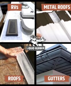 Liquid Rubber Peel and Stick Seam Tape - Fix Leaks, Repair and Restore Roof Joints and Tears, Bonds to EPDM, Metal, Tiles, Shingles, Wood, and Fiberglass Easy to Use, 2 Inch x 50 Foot Roll 2" x 50' 15 71xo xHZoCL