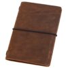Pocket Travelers Notebook, Refillable Leather Travel Journal for Men & Women, Notebook Cover for Field Notes, Moleskine Small 3.5 x 5.5 Inches, Brown 17 71xogKtbihL 1