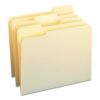 Smead File Folder, 1/3-Cut Tab, Letter Size, Manila , Assorted Positions, 100 Per Box (10330)