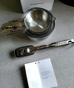 Stainless Steel Measuring Cups & Spoons Set - Heavy Duty, Stackable 13-Piece Set - Dry Foods, Liquids, Dishwasher-safe - Professional Metal Kitchen Utensils By Morgenhaan 13-Piece Baker's Bliss Kit 40 71xqWm2O9tL 1