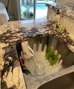 Chef'n Plastic 401-281-004 DishGarden Dish Rack, 14 x 13.25 x 6.5 inches, White/Green 34 71xqc9rUXL